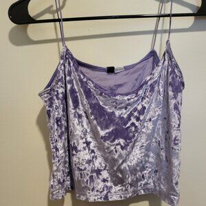 Lavender Velvet H&M Top